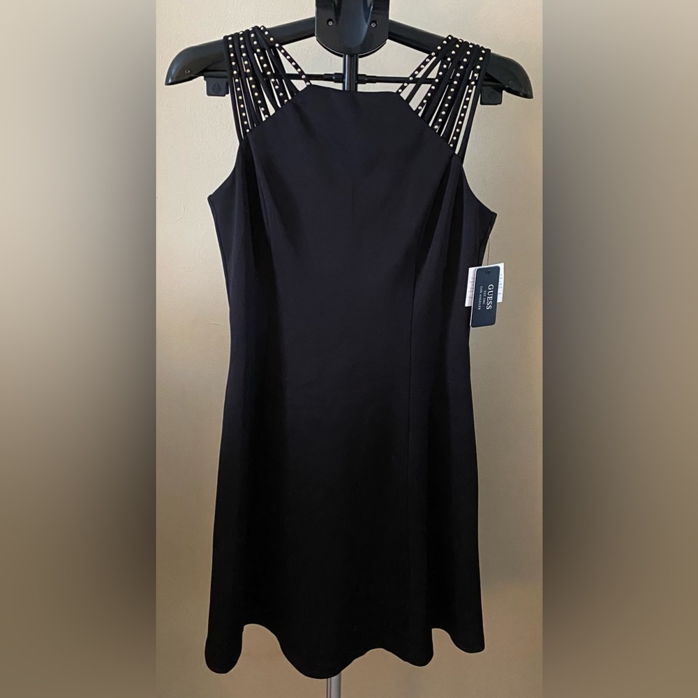 GUESS Los Angeles Studded Strappy Cocktail Dress NWT